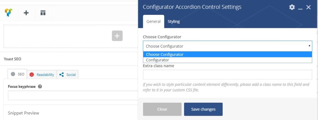VC Accordion WP Configurator
