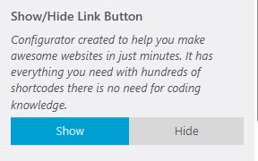 Show Hide Link Button Blog