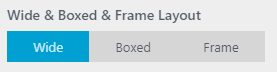 WP Configurator Theme General Setting WideBoxedFrame Layout