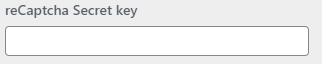 WP Configurator Theme General Setting reCaptcha Secret Key