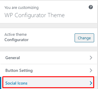 Configurator Social Icons