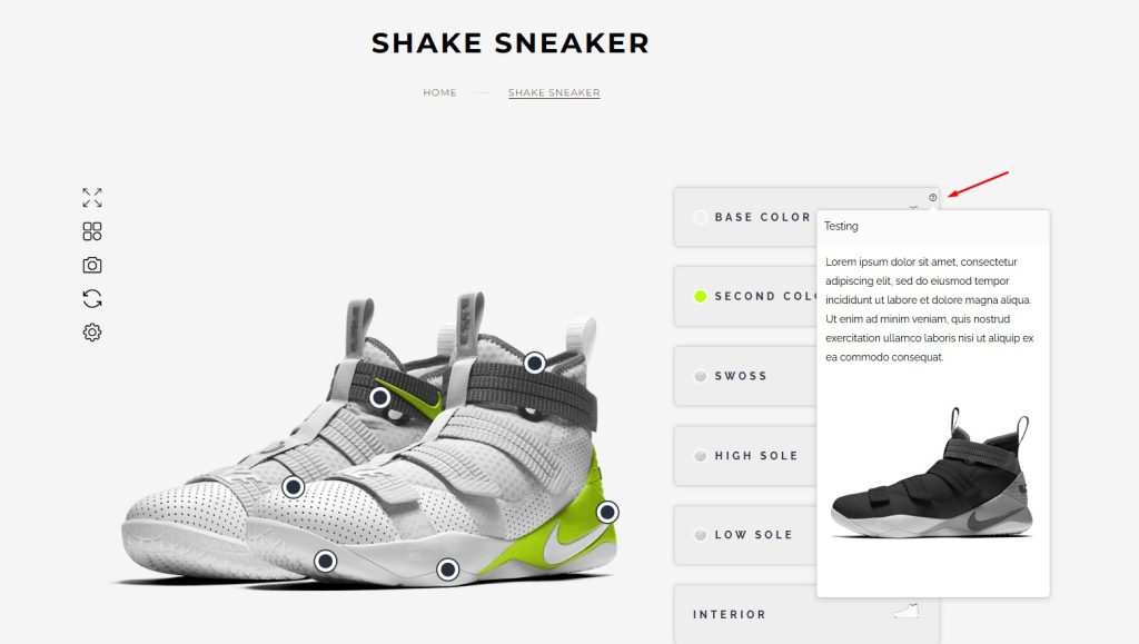 Tooltip feature frontend