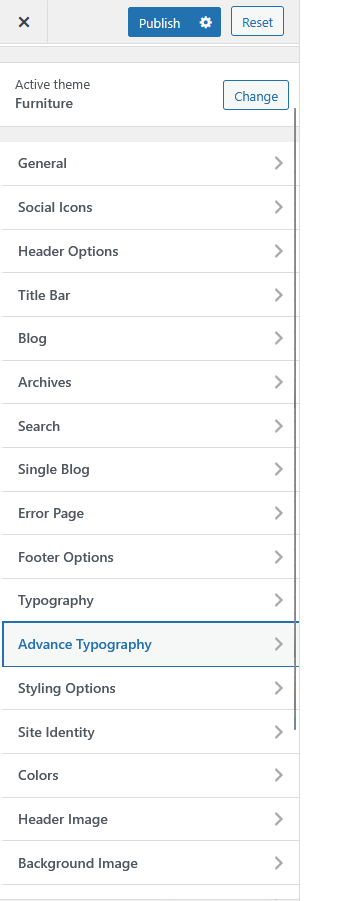furnituretheme advancetypography