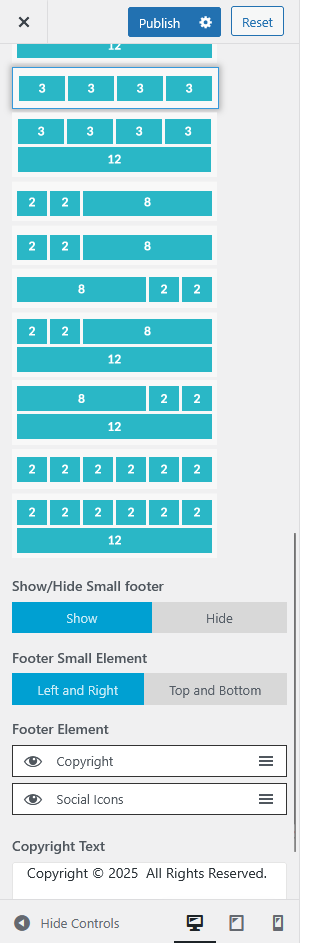 furnituretheme footer option
