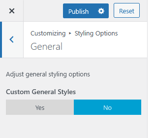 furnituretheme stylingoptions general