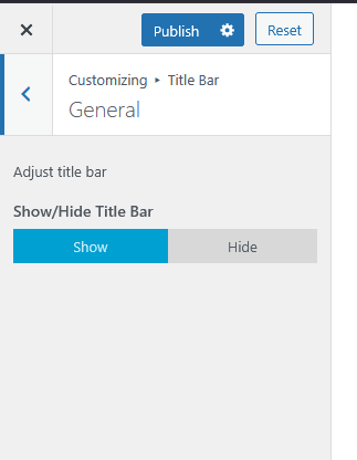 furnituretheme titlebar options show