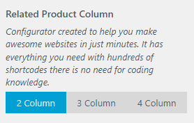 WP Configurator Theme Single Product Related Product Column