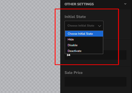 Conditional Logic Initial State Updated